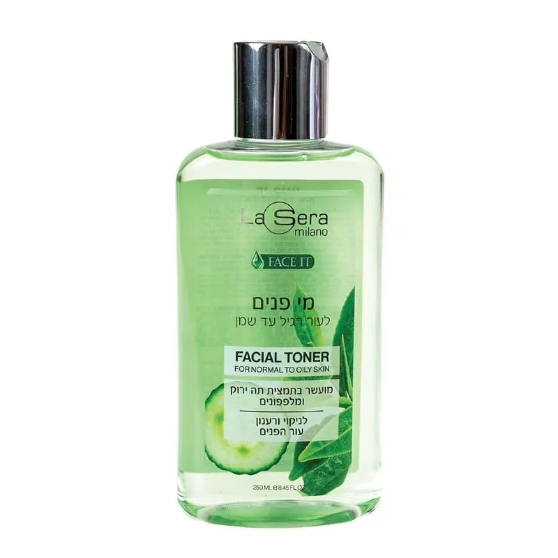 לסרה מי פנים לרגיל/שמן מועשר בתה ירוק ומלפפונים250מל
