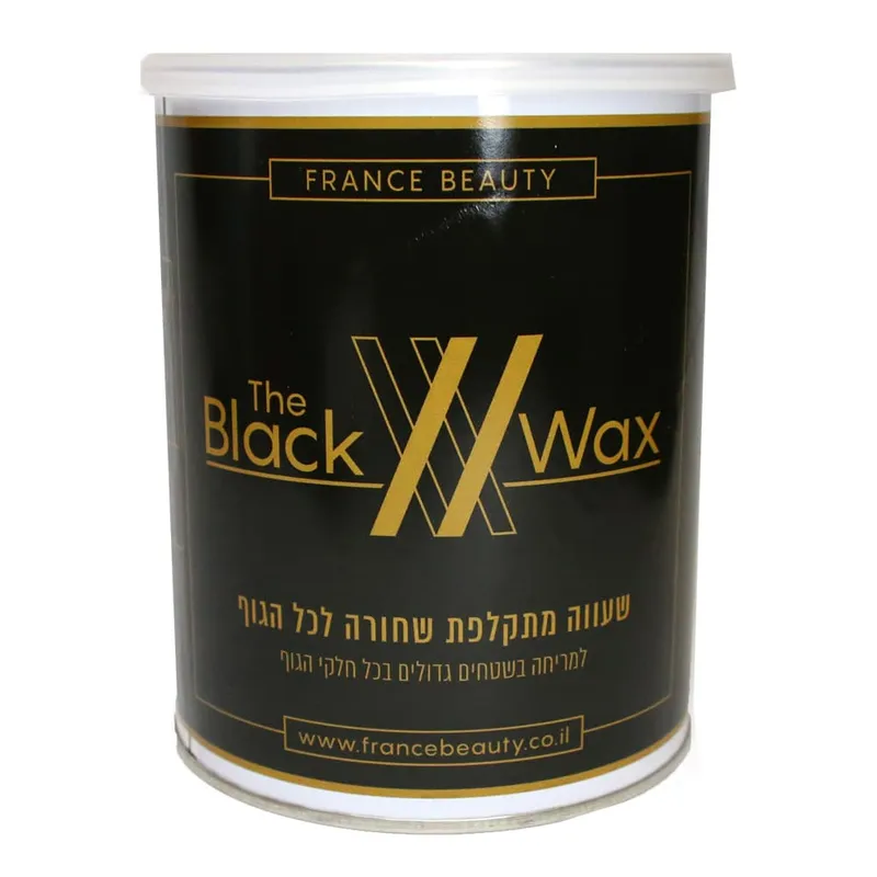 פראנס ביוטי פתיתי שעווה בקופסה 800גר-שחור