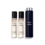 בושם לגבר  Blue De Chanel P Travel Spray & Two Refills