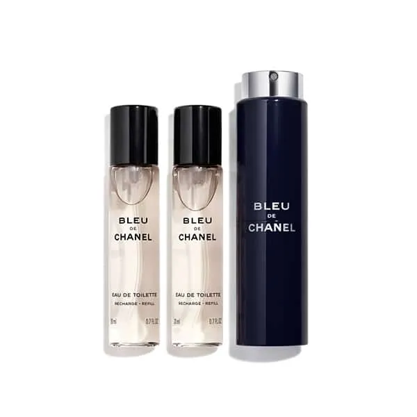 בושם לגבר  Blue De Chanel P Travel Spray & Two Refills