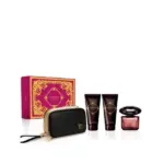 סט מתנה וירסצה קריסטל נואר א.ד.פ 90 מ"ל + קרם גוף + תיק בושם לאישה