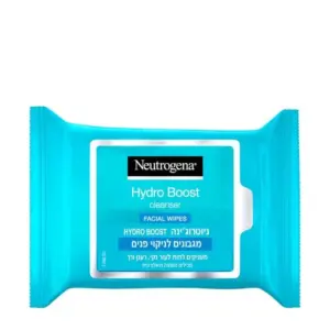 מגבונים HYDRO BOOST לניקוי הפנים ניוטרוג'ינה