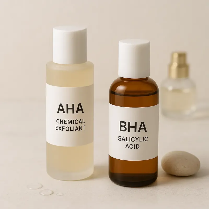 פילינג כימי ביתי: חומצות AHA ו-BHA - המדריך המלא מקוסמטיקס