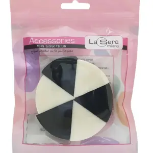 לסרה ספוג 6משולשים (שחור לבן)