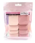 לסרה 8ספוגיות מלבניות ורודות / Lasera 8 Rectangular Make Up Sponges