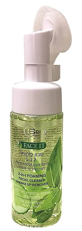 לה סרה סבון מקציף 2ב 1עם מברש 15ניקוי 150מ"ל לכל סוגי העור