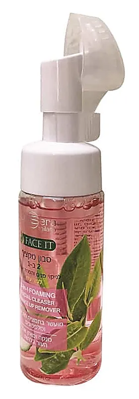 לה סרה סבון מקציף 2ב 1עם מברשת ניקוי 150מ"ל לעור עדין