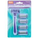 בסט ס.גילוח וויולט 5להבים רב פעמי לאישה מכשיר+ 5סכינים / Best Violett 5 Blades Razors + 5 Razors 'mvwn