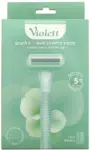 סכיני גילוח רב פעמי ויולט לייט טאצ' 5להבים ירוק 5*יח' / Violet Light Touch 6 Blades Razorx5 Green