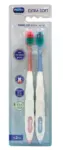 פארמה קר זוג מברשות שיניים סופט / Pharma Care Extra Soft Toothbrus X 2