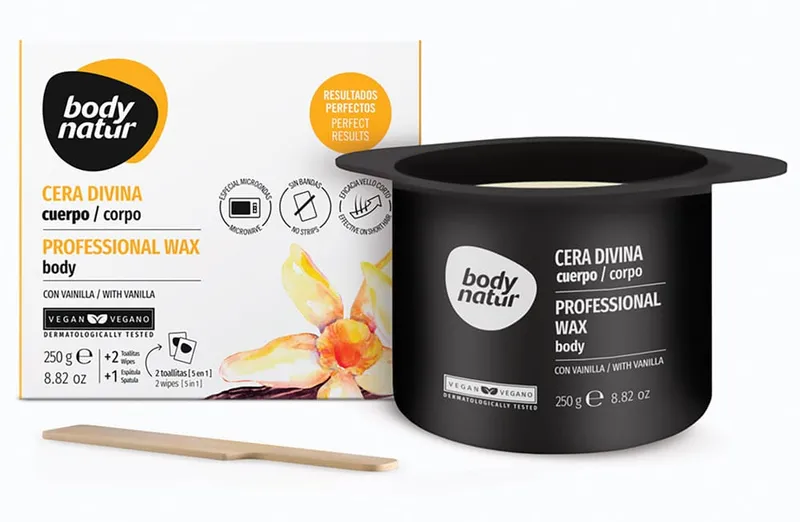 בודי נאטור שעווה מתקלפת לגוף לחימום במיקרו 250גר