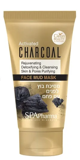 ספא פארמה פחם CHARCOALמסיכת בוץ לפנים150מל