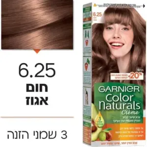 צבע שיער קולור נטורלס 6.25חום אגוז 40מל