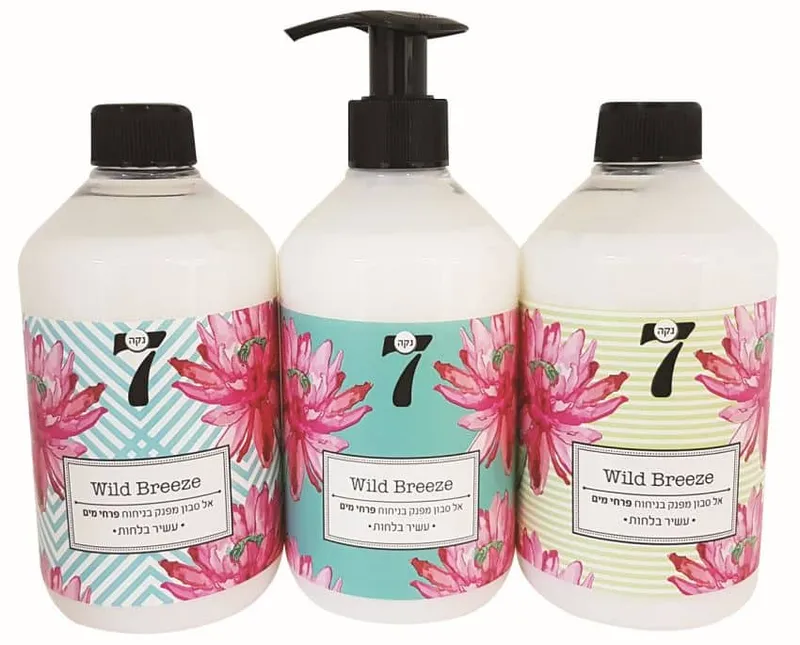 נקה 7ס.נוזלי 3Xפרחי מים-סדרה מעוצבת