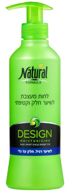 נטורל פורמולה ק.לחות כחול גו סמוט לשיער חלק