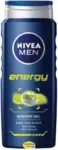 ניואה גל רחצה לגבר עם תמצית מנטה 500מל / Nivea Shower Gel Men Energy With Mint 500ml