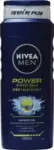 ניואה גל רחצה לגבר פאוור פרש 500מל / Nivea Shower Gel Men Power Fresh 500ml