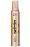 וולה פלקס מוס לשיער גלי עד מתולתל צהוב 200מל / Wellaflex Curles And Waves Mousse Strong 3
