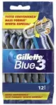 גילט בלו 3קומפורט 3להבים - 12סכינים / Gillette Blue 3 Disposable Razor*12