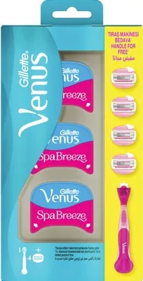 גילט ונוס קומפורטגלייד ספא בריז 3להבים רב פעמי - 4סכינים + ידית