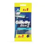 גילט בלו 2פלוס 2להבים חד פעמי - 6סכינים / Gillette Blue 2 Plus 6 Pcs. Disposable Razors