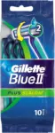 גילט סכיני גילוח חד פעמי בלו 2פלוס סלאלום 2להבים 10יח / Gillette Blue Ii Plus Slalom 2x10
