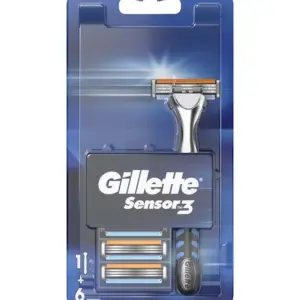 גילט סנסור 3להבים רב פעמי - 6סכינים + ידית