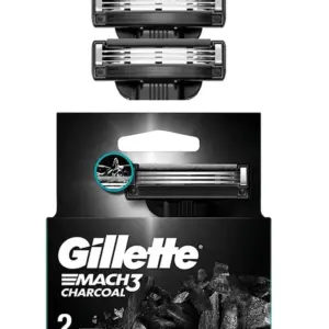 גילט מאך 3פחם זוג סכיני גילוח 3להבים