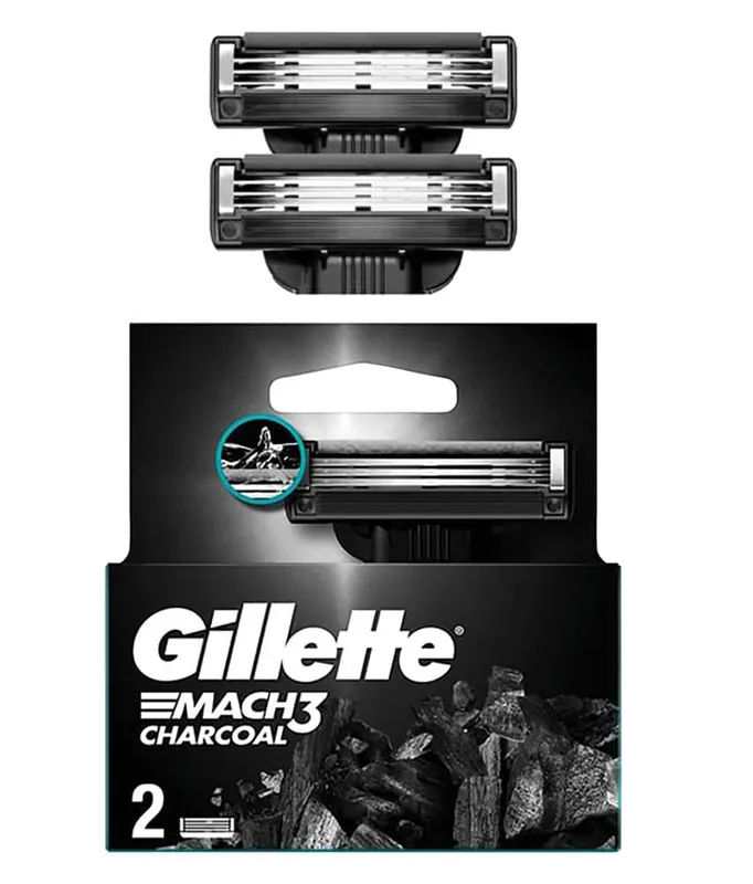 גילט מאך 3פחם זוג סכיני גילוח 3להבים