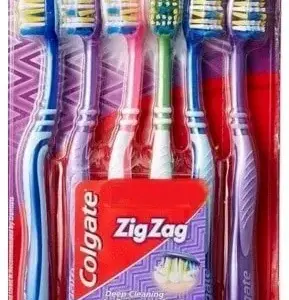 קולגייט שישיית מברשות שיניים זיג זג סופט