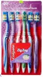 קולגייט שישיית מברשות שיניים זיג זג סופט / Colgate Zig Zag Deep Clean Soft X6