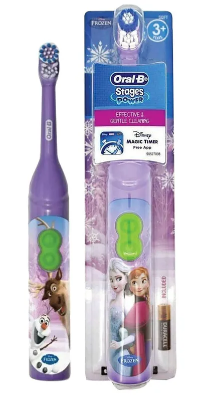 אורל בי מברשת שיניים על סוללות פרוזן