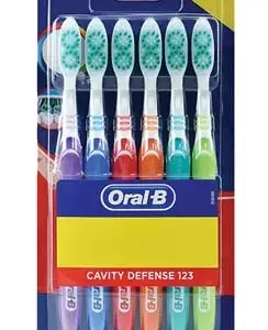 אורל בי שישיית מברשות שיניים קלאסיק סופט