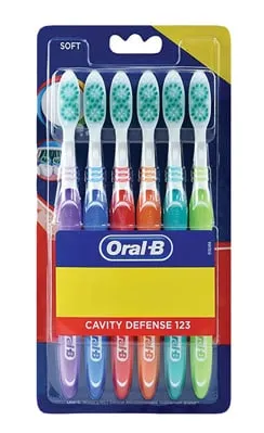 אורל בי שישיית מברשות שיניים קלאסיק סופט