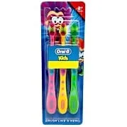 אורל בי שלישיית מברשות שיניים קידס אקסטרה סופט