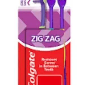 קולגייט שלישיית מברשות שיניים זיגזג סופט