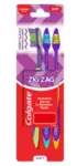 קולגייט שלישיית מברשות שיניים זיגזג סופט / Colgate Toothbrush Zigzag X 3 Soft