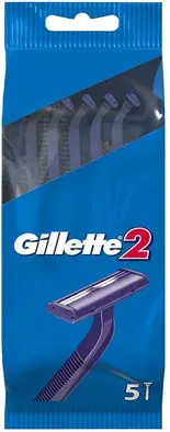 גילט 2 2להבים חד פעמי - 5סכינים