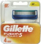 גילט פיוזן סטארט 5להבים רב פעמי - 4סכינים / Gillete Fusion 5 Start Razors X 4