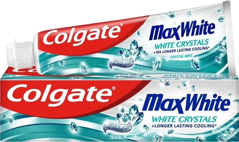 קולגייט משחת שיניים מקס וויט קריסטל 75מל