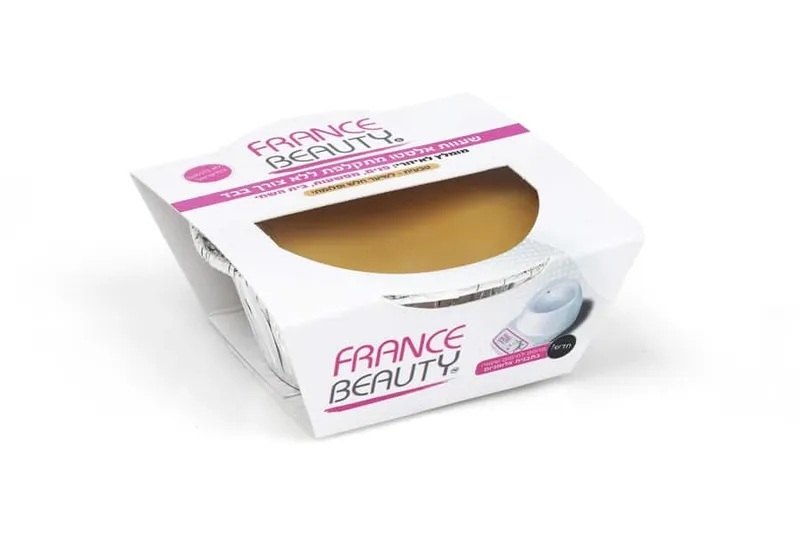 פראנס ביוטי שעווה באלומניום צהוב100גר