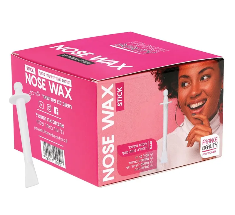 מקלות להסרת שיער מהאף 50יח' בחבי'