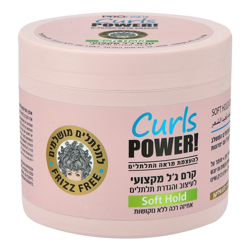 PRO HAIRקרם ג'ל אחיזה רכה לתלתלים 500מ"ל