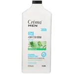 קרמה מן שמפו וגל רחצה 2ב- 1לעור רגיש אלוורה 700מל / Crema Men Shampoo + Liquid Soap 2in1 Black Clay 700ml