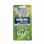 גילט בלו 3סנסיטיב סכיני גילוח חד פעמי 3יח / Gillette Blue 3 Sensitive 3 Pcs.
