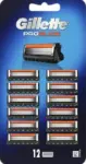 גילט פרוגלייד 12סכיני גילוח רב פעמים / Gillette Proglide Razor Blades Refill 12 Pcs