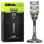 גילט לאבס פילינג מכשיר + 3סכינים רב פעמים / Gillette Labs Exfoliating Bar Handle + 3 Razors
