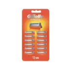 גילט פיוזן 5להבים רב פעמי - 12סכינים / Gillette Fusion 5 Blades X12