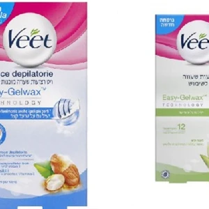 ויט מארז רצועות שעווה ירוק 12יח אלוורה+רצועות שעווה לקו ביקיני 16יח