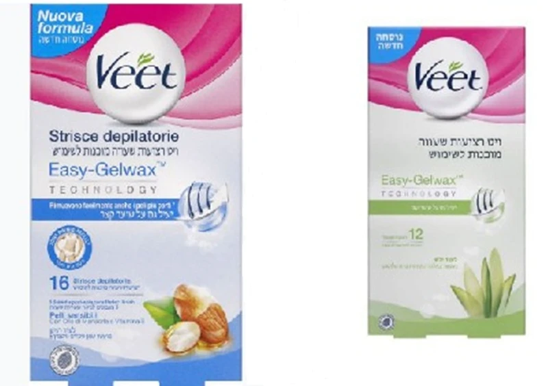 ויט מארז רצועות שעווה ירוק 12יח אלוורה+רצועות שעווה לקו ביקיני 16יח